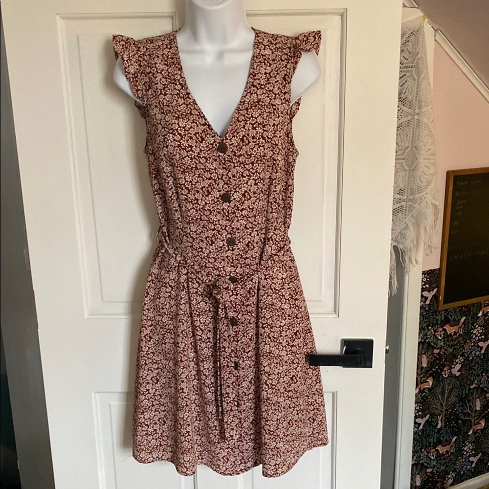 5/$20 - Monteau Floral Button-Down Dress - Size M